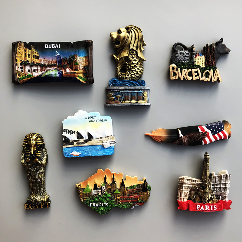 Car Accessories Dubai - Souvenir Country Fridge Magnets Dubai Sydney