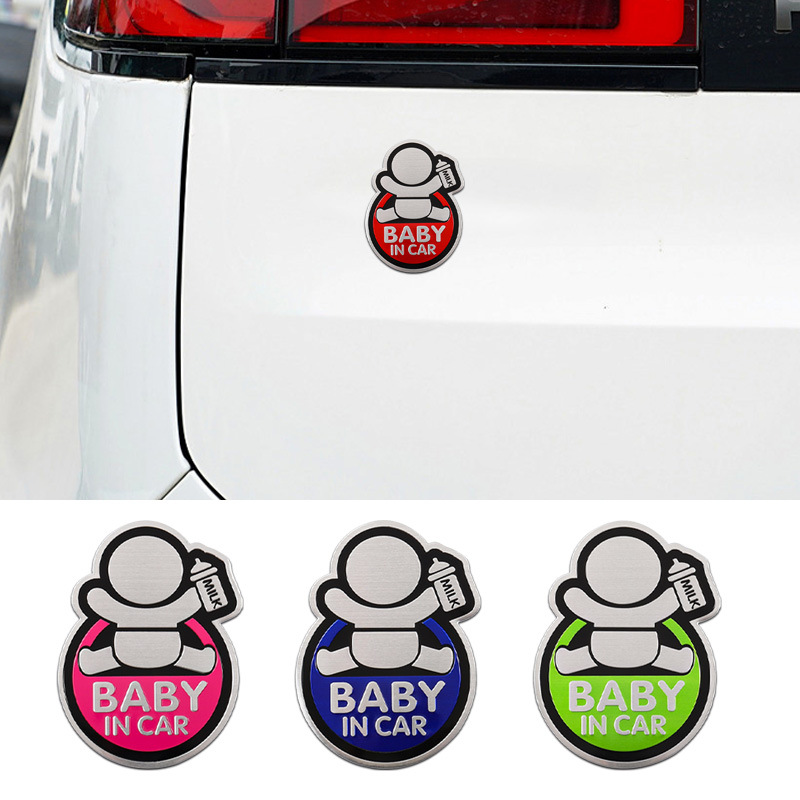 Car Accessories For Baby - High-quality Modification 3D Metal Aluminum Alloy