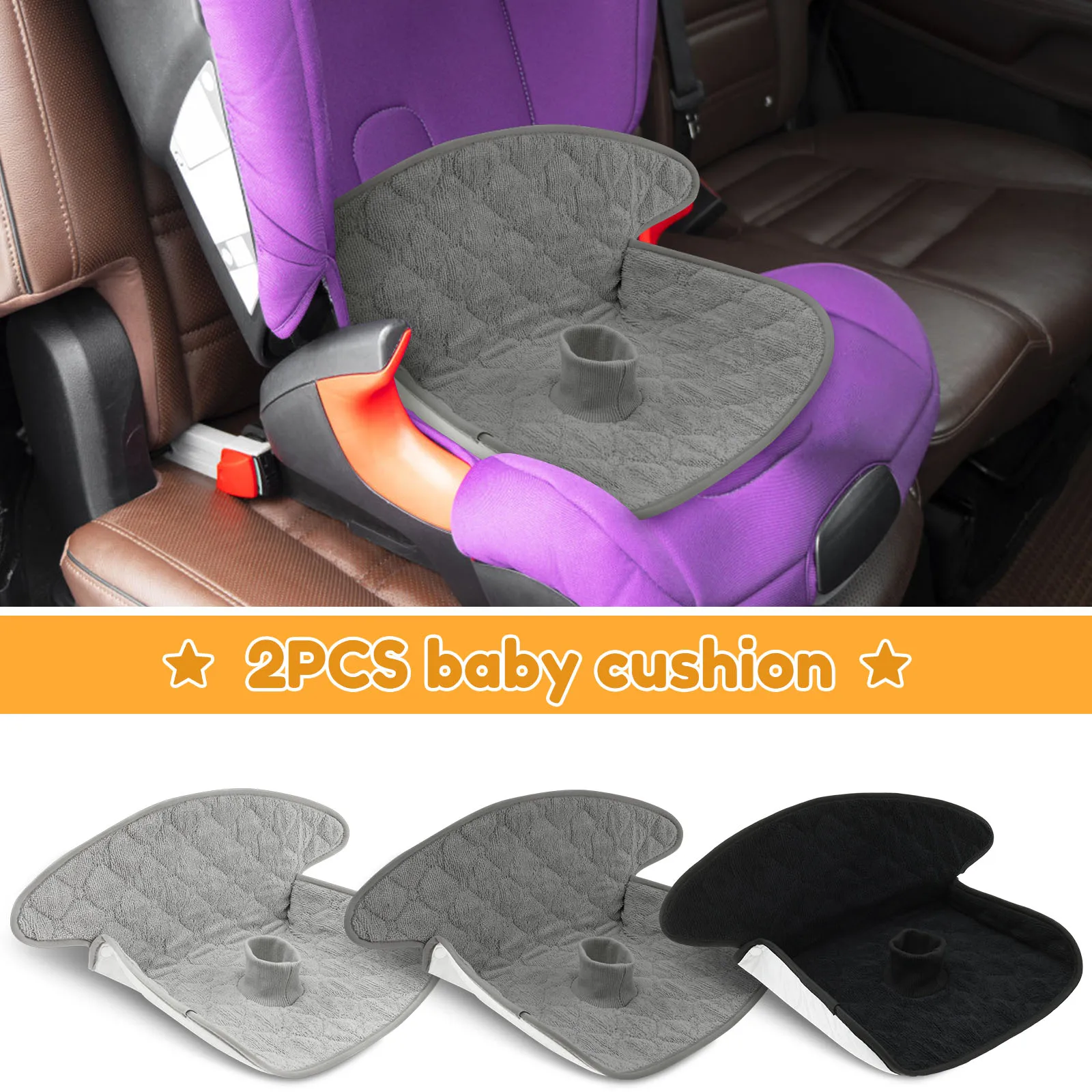 Car Accessories For Baby - 2 Pcs Baby Piddle Pad Polyester