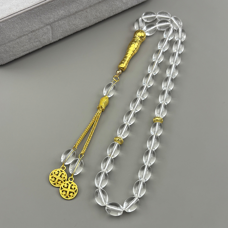 33Pcs Glass Rosary Muslim Pray - Car Accessories Dubai 评论和价格