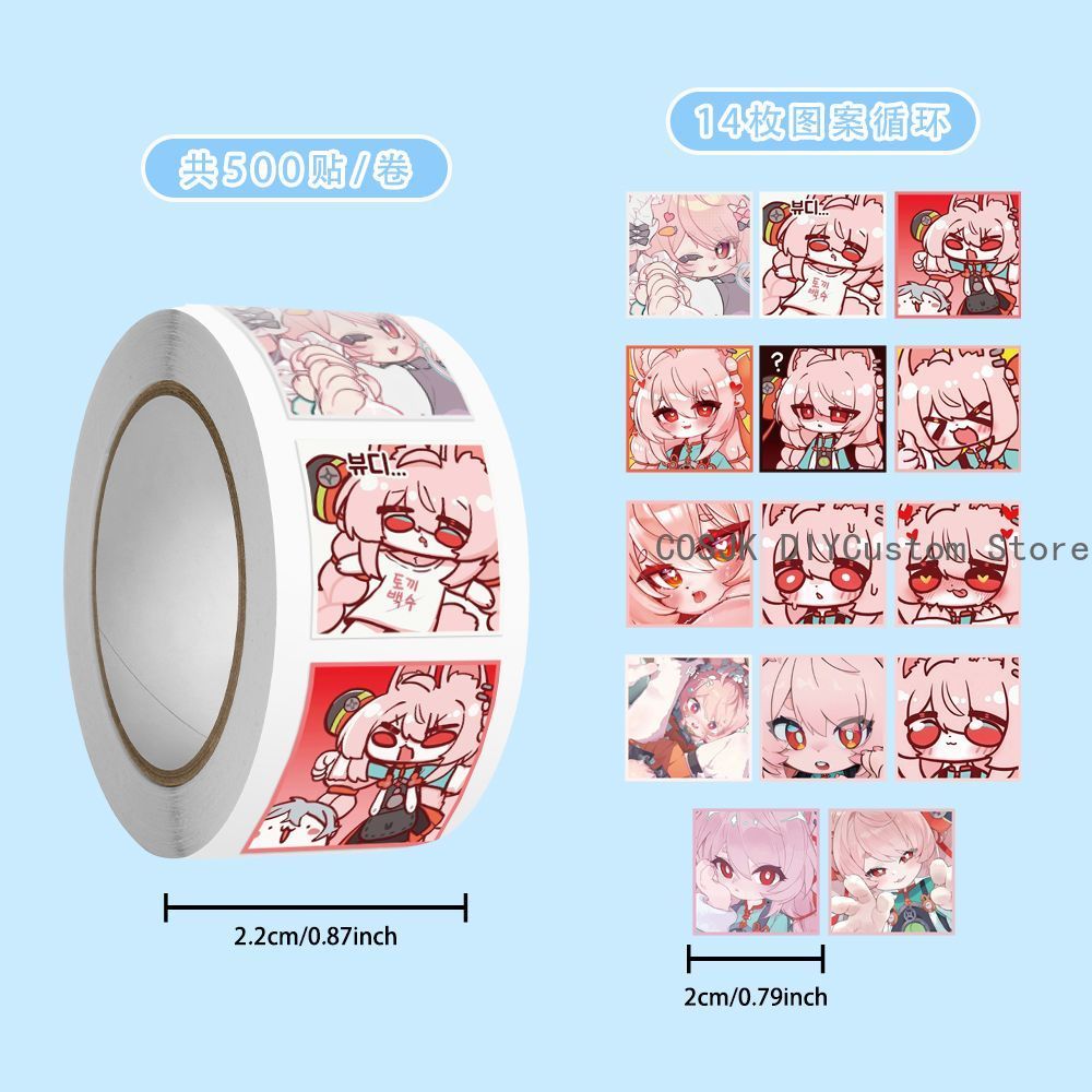 500Pc/Roll Anime Zenless Zone  - Car Accessories Zone 评论和价格