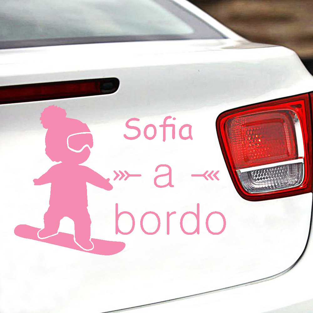 1pc Vinyl baby a bordo colorfu - Car Accessories For Baby 评论和价格