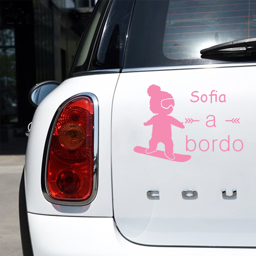 1pc Vinyl baby a bordo colorfu - Car Accessories For Baby 评论和价格