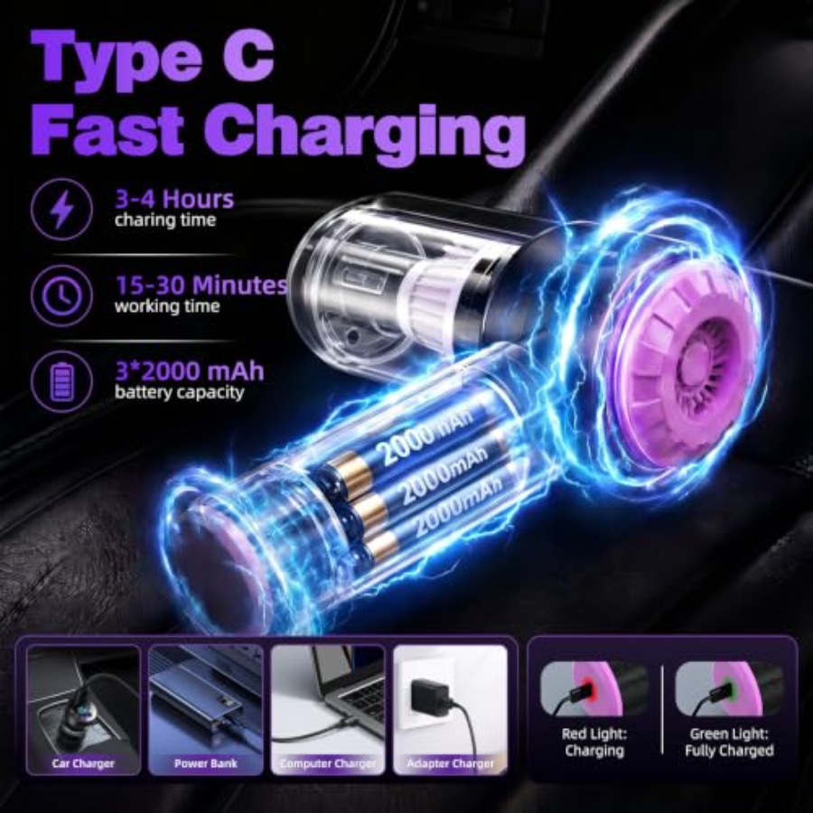 Handheld Car Vacuum Cleaner fo - Car Vacuum Cleaner 评论和价格