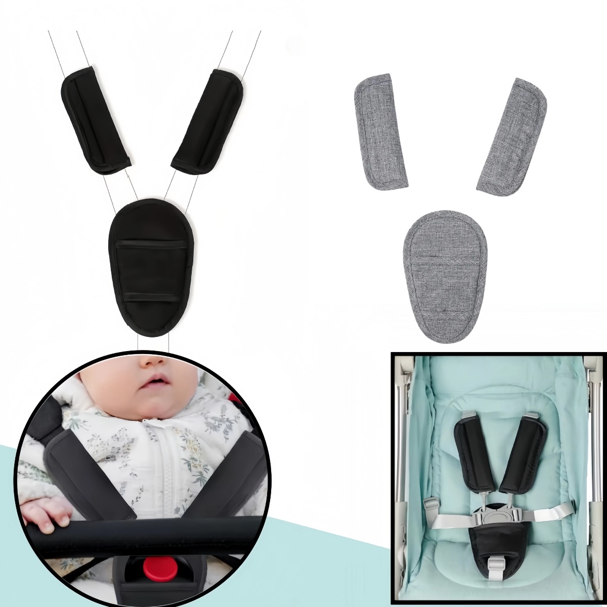 Baby Car Seat Belt Pads Univer - Car Accessories For Baby 评论和价格