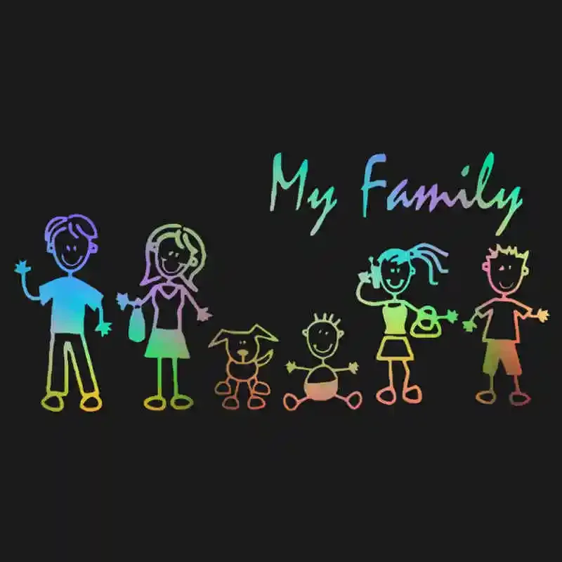 Car Sticker Family Stick Figur - Car Accessories For Baby 评论和价格