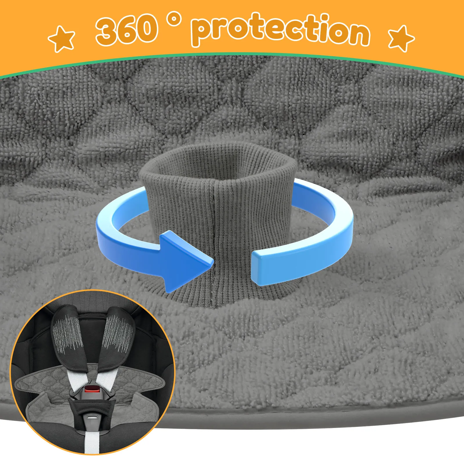 2 Pcs Baby Piddle Pad Polyeste - Car Accessories For Baby 评论和价格
