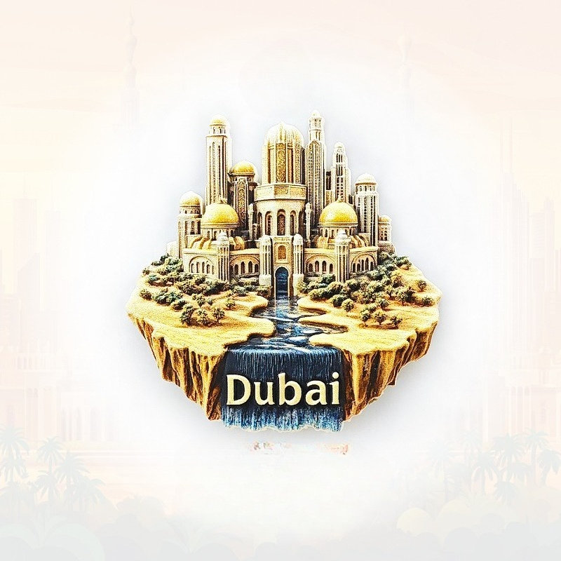 Dubai Oasis Fridge Magnet - 3D - Car Accessories Dubai 评论和价格