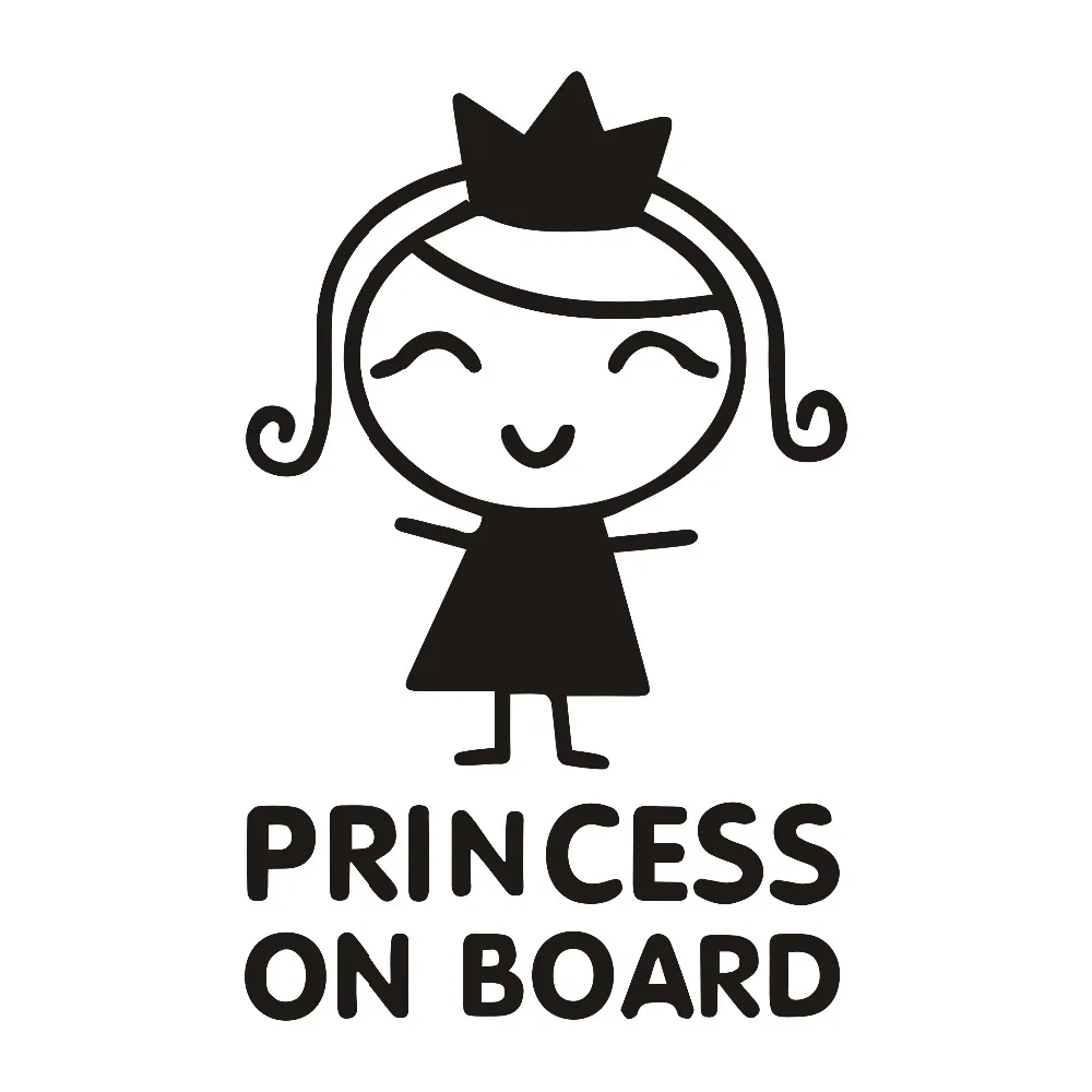 Car Stickers Personality Princ - Car Accessories For Baby 评论和价格