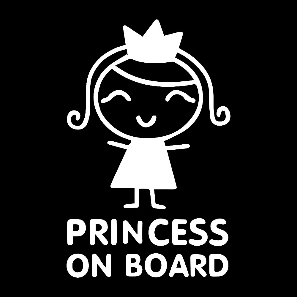Car Stickers Personality Princ - Car Accessories For Baby 评论和价格