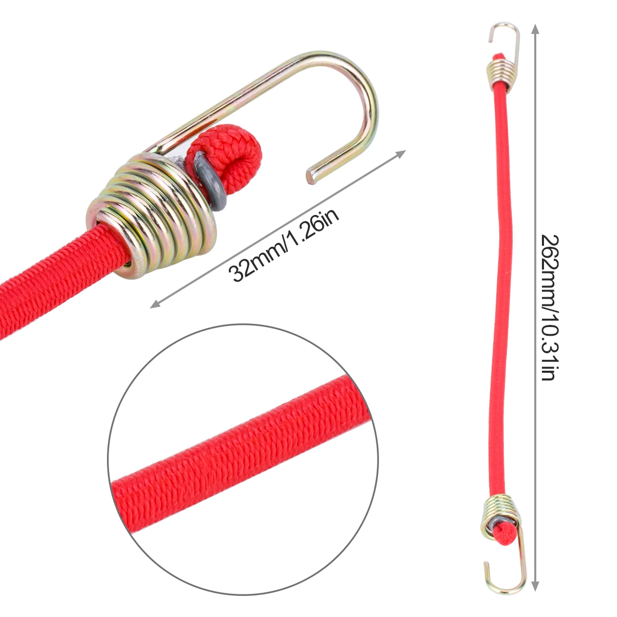 Bungee Cords 5/10Pcs w/ Hooks  - Car Accessories Roof Rack 评论和价格